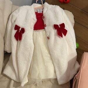 Blueberi Boulevard White Coat with Red Accents